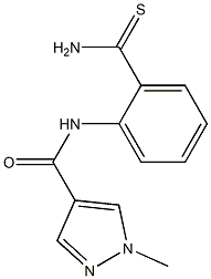 N-(2-carbamothioylphenyl)-1-methyl-1H-pyrazole-4-carboxamide 结构式