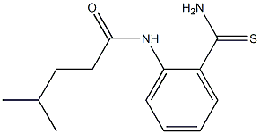 N-(2-carbamothioylphenyl)-4-methylpentanamide 结构式