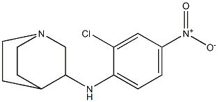 N-(2-chloro-4-nitrophenyl)-1-azabicyclo[2.2.2]octan-3-amine 结构式