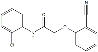 N-(2-chlorophenyl)-2-(2-cyanophenoxy)acetamide 结构式