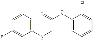 N-(2-chlorophenyl)-2-[(3-fluorophenyl)amino]acetamide 结构式