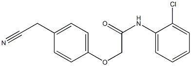 N-(2-chlorophenyl)-2-[4-(cyanomethyl)phenoxy]acetamide 结构式