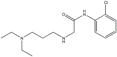 N-(2-chlorophenyl)-2-{[3-(diethylamino)propyl]amino}acetamide 结构式