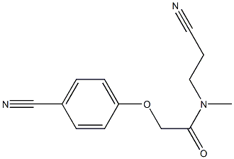 N-(2-cyanoethyl)-2-(4-cyanophenoxy)-N-methylacetamide 结构式