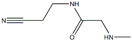 N-(2-cyanoethyl)-2-(methylamino)acetamide 结构式