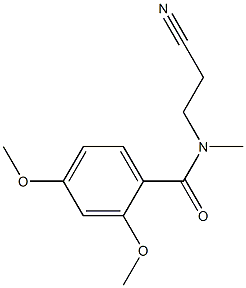 N-(2-cyanoethyl)-2,4-dimethoxy-N-methylbenzamide 结构式