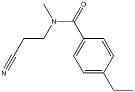 N-(2-cyanoethyl)-4-ethyl-N-methylbenzamide 结构式