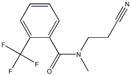 N-(2-cyanoethyl)-N-methyl-2-(trifluoromethyl)benzamide 结构式