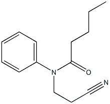 N-(2-cyanoethyl)-N-phenylpentanamide 结构式