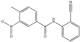 N-(2-cyanophenyl)-4-methyl-3-nitrobenzamide 结构式