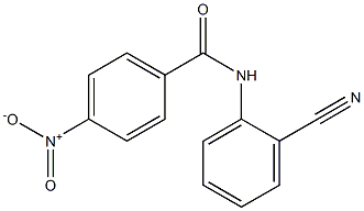 N-(2-cyanophenyl)-4-nitrobenzamide 结构式