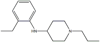 N-(2-ethylphenyl)-1-propylpiperidin-4-amine 结构式