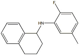 N-(2-fluoro-5-methylphenyl)-1,2,3,4-tetrahydronaphthalen-1-amine 结构式