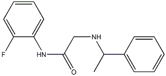 N-(2-fluorophenyl)-2-[(1-phenylethyl)amino]acetamide 结构式