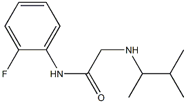 N-(2-fluorophenyl)-2-[(3-methylbutan-2-yl)amino]acetamide 结构式