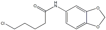 N-(2H-1,3-benzodioxol-5-yl)-5-chloropentanamide 结构式