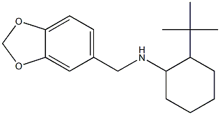 N-(2H-1,3-benzodioxol-5-ylmethyl)-2-tert-butylcyclohexan-1-amine 结构式