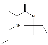 N-(2-methylbutan-2-yl)-2-(propylamino)propanamide 结构式