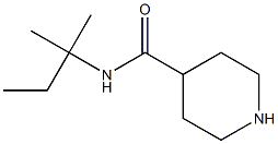 N-(2-methylbutan-2-yl)piperidine-4-carboxamide 结构式