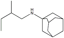 N-(2-methylbutyl)adamantan-1-amine 结构式