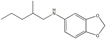 N-(2-methylpentyl)-2H-1,3-benzodioxol-5-amine 结构式