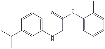 N-(2-methylphenyl)-2-{[3-(propan-2-yl)phenyl]amino}acetamide 结构式