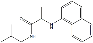 N-(2-methylpropyl)-2-(naphthalen-1-ylamino)propanamide 结构式