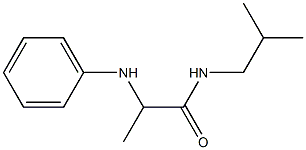 N-(2-methylpropyl)-2-(phenylamino)propanamide 结构式