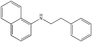 N-(2-phenylethyl)naphthalen-1-amine 结构式