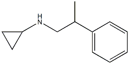 N-(2-phenylpropyl)cyclopropanamine 结构式