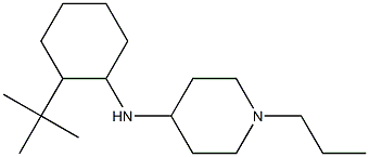 N-(2-tert-butylcyclohexyl)-1-propylpiperidin-4-amine 结构式