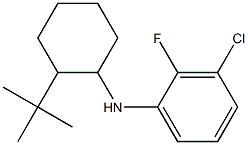 N-(2-tert-butylcyclohexyl)-3-chloro-2-fluoroaniline 结构式