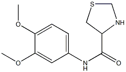 N-(3,4-dimethoxyphenyl)-1,3-thiazolidine-4-carboxamide 结构式