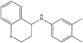 N-(3,4-dimethylphenyl)-3,4-dihydro-2H-1-benzothiopyran-4-amine 结构式