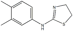 N-(3,4-dimethylphenyl)-4,5-dihydro-1,3-thiazol-2-amine 结构式