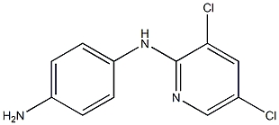 N-(3,5-dichloropyridin-2-yl)benzene-1,4-diamine 结构式