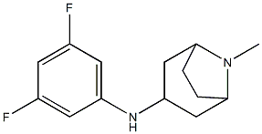 N-(3,5-difluorophenyl)-8-methyl-8-azabicyclo[3.2.1]octan-3-amine 结构式