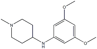 N-(3,5-dimethoxyphenyl)-1-methylpiperidin-4-amine 结构式