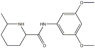 N-(3,5-dimethoxyphenyl)-6-methylpiperidine-2-carboxamide 结构式