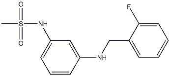 N-(3-{[(2-fluorophenyl)methyl]amino}phenyl)methanesulfonamide 结构式