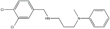 N-(3-{[(3,4-dichlorophenyl)methyl]amino}propyl)-N-methylaniline 结构式