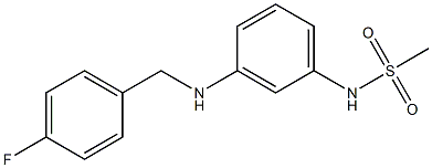 N-(3-{[(4-fluorophenyl)methyl]amino}phenyl)methanesulfonamide 结构式