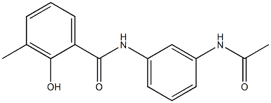 N-(3-acetamidophenyl)-2-hydroxy-3-methylbenzamide 结构式