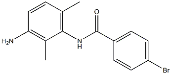 N-(3-amino-2,6-dimethylphenyl)-4-bromobenzamide 结构式