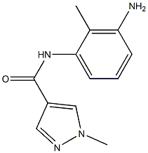 N-(3-amino-2-methylphenyl)-1-methyl-1H-pyrazole-4-carboxamide 结构式