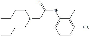 N-(3-amino-2-methylphenyl)-2-(dibutylamino)acetamide 结构式