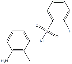 N-(3-amino-2-methylphenyl)-2-fluorobenzenesulfonamide 结构式