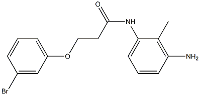 N-(3-amino-2-methylphenyl)-3-(3-bromophenoxy)propanamide 结构式