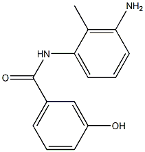 N-(3-amino-2-methylphenyl)-3-hydroxybenzamide 结构式
