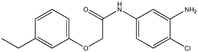 N-(3-amino-4-chlorophenyl)-2-(3-ethylphenoxy)acetamide 结构式